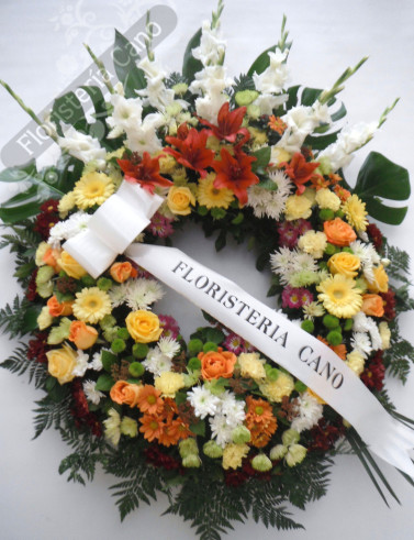 cigarro cartucho esposa Tanatorio Las Rozas-Coronas de flores desde 90€. Floristería Cano- Servicio  a todos los tanatorios de Madrid.